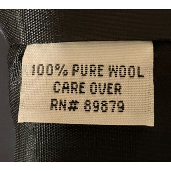 Vintage Womens Wool Overcoat XL Double Breasted Minimalist Capsule 100% Wool USA - Picture 8 of 9